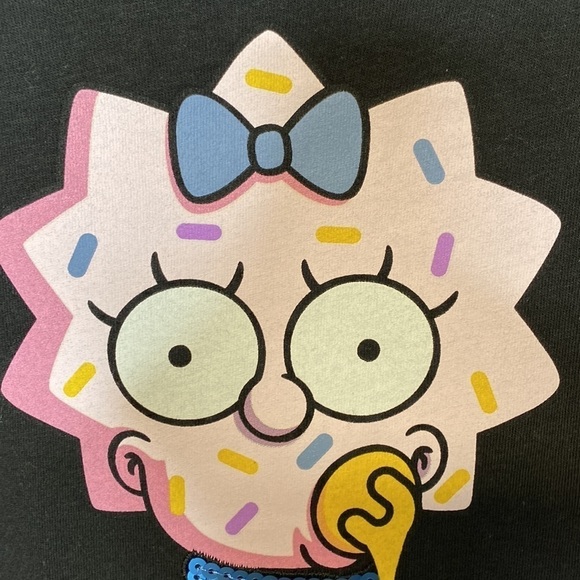 NWT Simpson’s 20 Century Baby Lisa Sequined Top Shirt - Picture 5 of 8